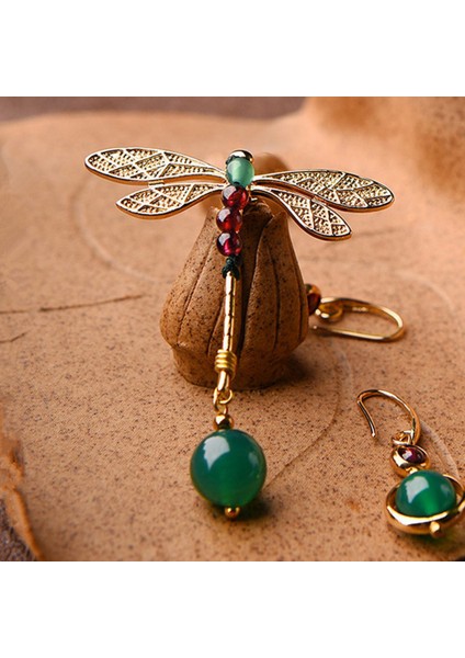 Moda Asimetrik Küpe Kişilik Retro Mizaç Ulusal Stil Estetik Vintage (Yurt Dışından)