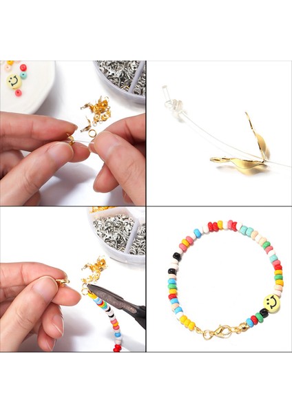 450 Adet/kutu Takı Yapımı Kitleri Istakoz Kanca Açık Atlama Halkaları Sonu Kıvrımlı Boncuk Kutusu El Yapımı Bilezik Kolye Bulguları (Yurt Dışından) fırsatları