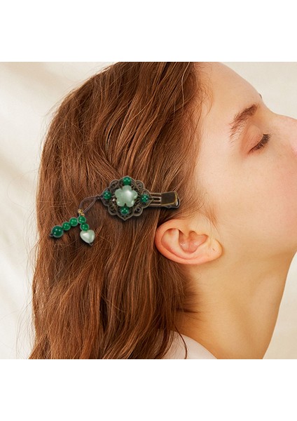 Ulusal Stil Firkete Klasik Kostüm Retro Headdress Taze Yeşil (Yurt Dışından) modelleri