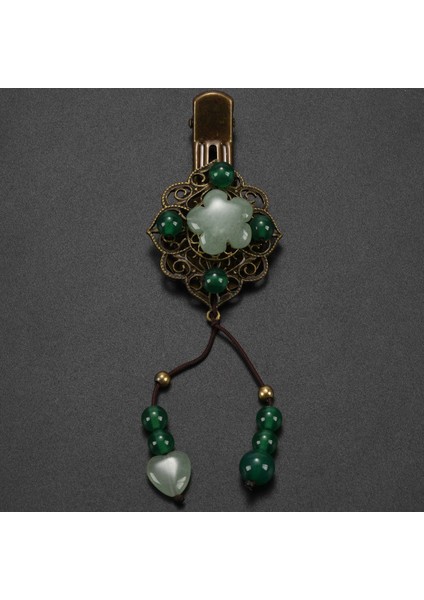 Ulusal Stil Firkete Klasik Kostüm Retro Headdress Taze Yeşil (Yurt Dışından) fırsatları