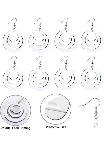 30 Adet Süblimasyon Boş Küpe Isı Transferi Baskı Tel Kanca Dıy Takı Yapımı El Sanatları Için (Yurt Dışından) modelleri