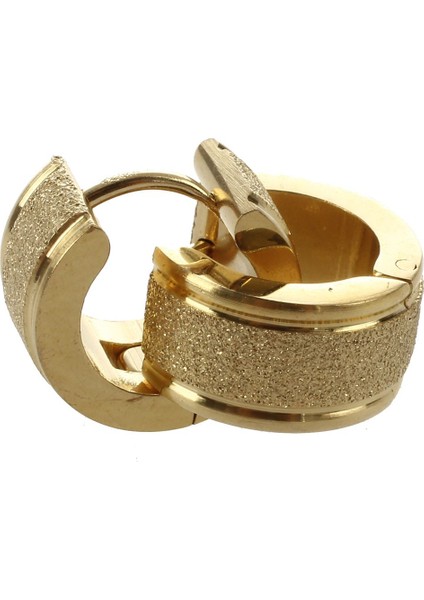 1 Çift Şık Erkek Bayan Titanyum Çelik Küpe Saplama Takı - Altın (Yurt Dışından) fırsatları