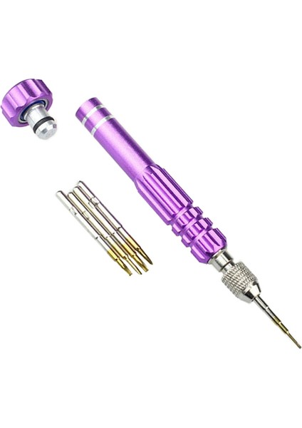 Mor 5 In 1 Hassas Torx Tornavida Cep Telefonu Saat Onarımı Karışık Set Vida Telefon Araç Kiti (Yurt Dışından) fırsatları