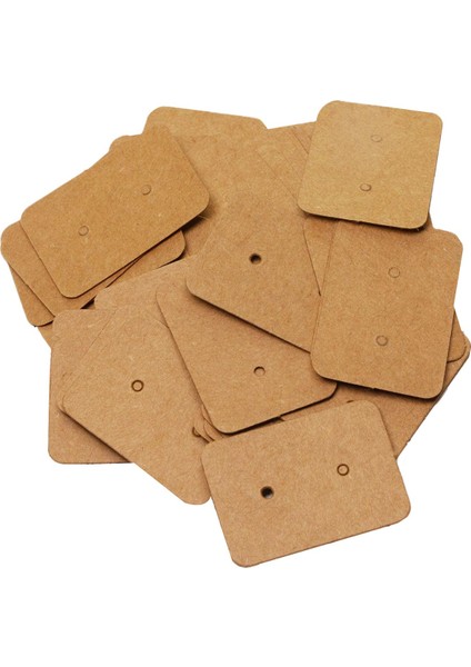 50 Adet Küçük Boş Kraft Kağıt Kulak Çıtçıt Küpe Ekran Kartları Etiketi Etiketi Takı Tutucu, 3.5x2.5 cm (Bronz) (Yurt Dışından) fiyatları