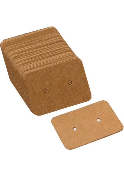50 Adet Küçük Boş Kraft Kağıt Kulak Çıtçıt Küpe Ekran Kartları Etiketi Etiketi Takı Tutucu, 3.5x2.5 cm (Bronz) (Yurt Dışından) modelleri