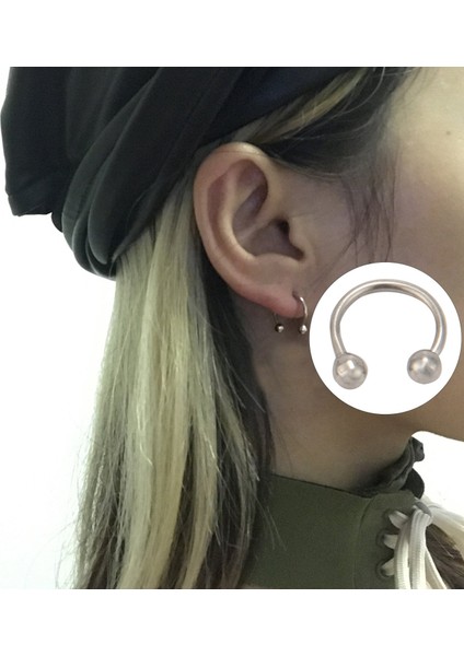 60 Adet Paslanmaz Çelik Halka Burun Halkaları Yüzük Damızlık Vücut Pirsing Takı Unisex Set Hediyeler (8mm) (Yurt Dışından) fiyatları