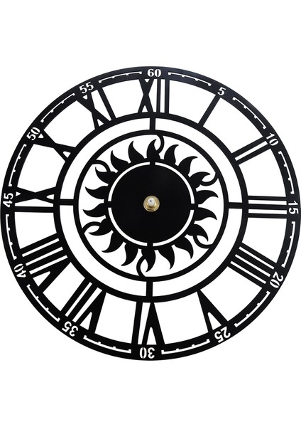 Basit Retro Dekoratif Sun Roman Dijital Akrilik Duvar Saati 30CM x Modern Siyah (Yurt Dışından) fiyatları
