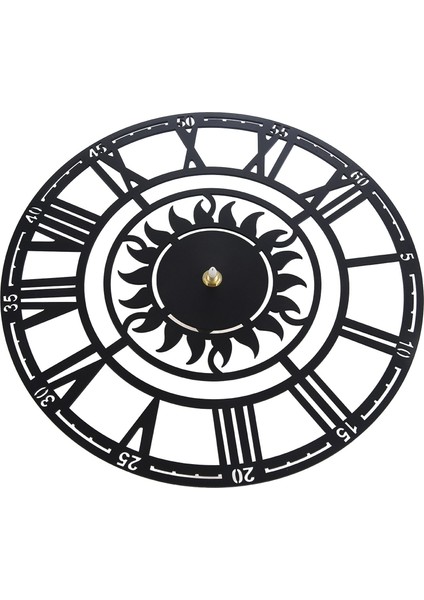 Basit Retro Dekoratif Sun Roman Dijital Akrilik Duvar Saati 30CM x Modern Siyah (Yurt Dışından) modelleri