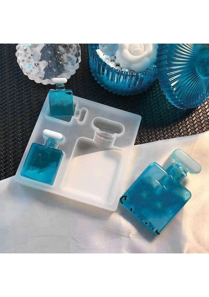 2 Adet Reçine Parfüm Takı Şişe Kalıppendant Kalıp Silikon Kalıp Diy Kristal Epoksi Yapma Araçları (Yurt Dışından)