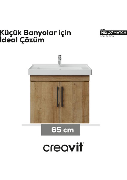 D20 65 cm Kapaklı Lavabo Dolabı Everest Melamin modelleri