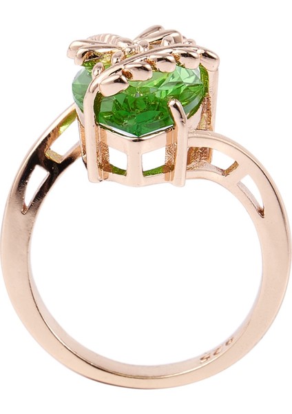 Abd 8 Yusufçuk Yeşil Yüzük Kadınlar Için Takı Zeytin Taşlı Yüzük Kübik (Yurt Dışından) fiyatları