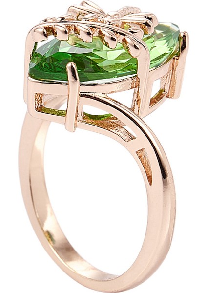 Abd 8 Yusufçuk Yeşil Yüzük Kadınlar Için Takı Zeytin Taşlı Yüzük Kübik (Yurt Dışından) modelleri