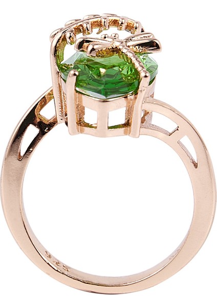 Abd 8 Yusufçuk Yeşil Yüzük Kadınlar Için Takı Zeytin Taşlı Yüzük Kübik (Yurt Dışından) fırsatları