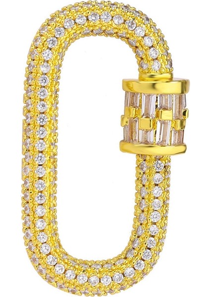 Takı Lüks Rhinestone Spiral Klipsler Kolye Aksesuarları Kolye Bilezik Altın (Yurt Dışından)