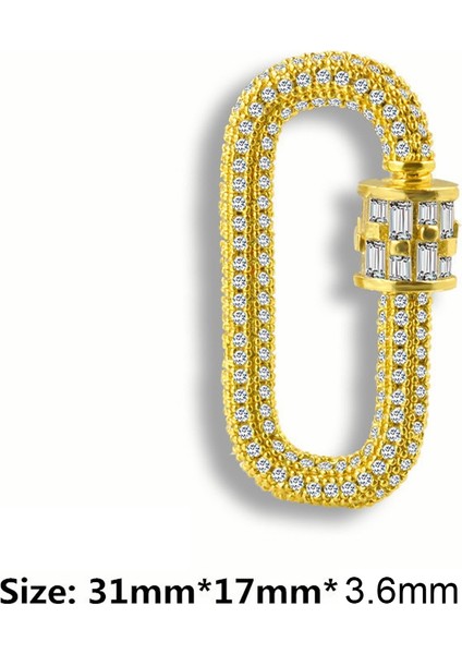 Takı Lüks Rhinestone Spiral Klipsler Kolye Aksesuarları Kolye Bilezik Altın (Yurt Dışından) modelleri