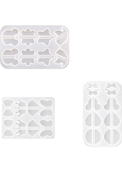 Saman Topper Reçine Kalıpları Silikon, Reçine Için, 6 Çiçek, 8 Ayı 8mm Payet Dıy (Yurt Dışından)