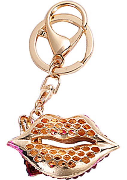 Kristal Rhinestone Ruj Makyaj Anahtarlık Kadınlar Için Anahtarlık Anahtarlık Çanta Çanta Charm Süsler Kolye Takı (Yurt Dışından) fiyatları