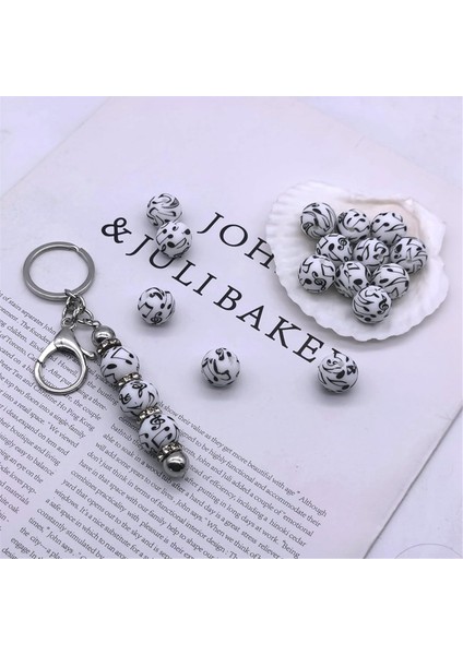 50 Adet Silikon Boncuk 15MM Toplu Anahtarlık Kalem Kolye Bilezik Kordon Yapımı C (Yurt Dışından) fiyatları