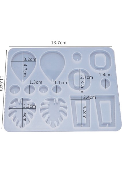 Dıy Küpe Reçine Kalıp, Takı Yapımı Araçları B Için Kullanılan El Yapımı Sarkan Silikon Uv Epoksi (Yurt Dışından) fırsatları