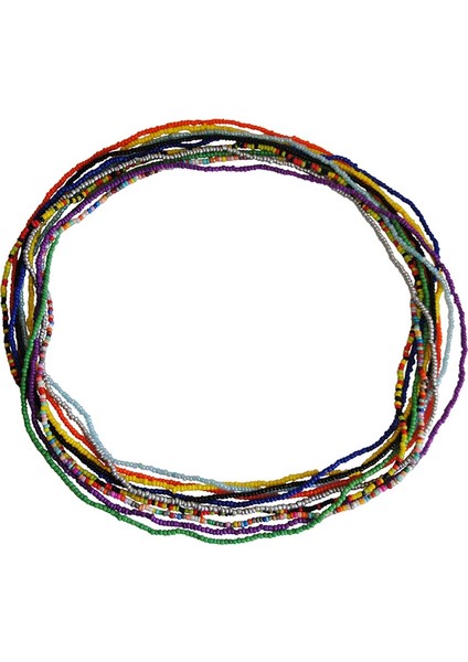 Boho Katmanlı Bel Zincirleri Plaj Boncuk Göbek Vücut Zinciri Moda Kemerler Aksesuarları Takı Kadınlar ve Kızlar Için (10 Adet) (Yurt Dışından)