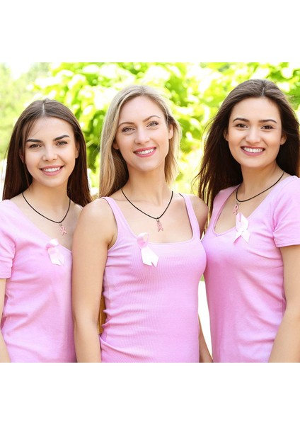 60 Adet Meme Farkındalık Charm Şerit Kolye Takı Dıy Aksesuarları Kolye Bilezik Yapımı El Sanatları (Yurt Dışından) fırsatları