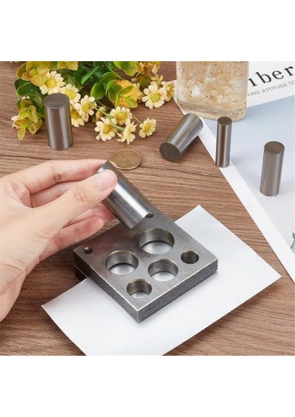 5 Parça Disk Kesici Yuvarlak Zımba Boyutları 1/2ın 5/8ın 3/4ın 7/8ın 1ın Dairesel Takı Yapımı Metal (Yurt Dışından) fırsatları