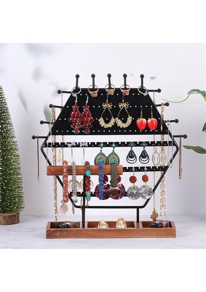 Basit Sürüm Altıgen Takı Vitrin Depolama Küpe (Yurt Dışından) fırsatları