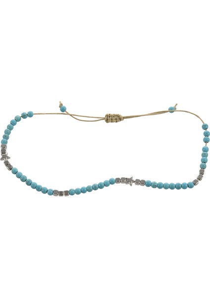 Bohemian Taş Halhal Kadınlar Için Vintage Dokuma Halat Kolye Bilezik Bacak Halhal Plaj Ayak Bileği Takı Yeni Hediye (Yurt Dışından)