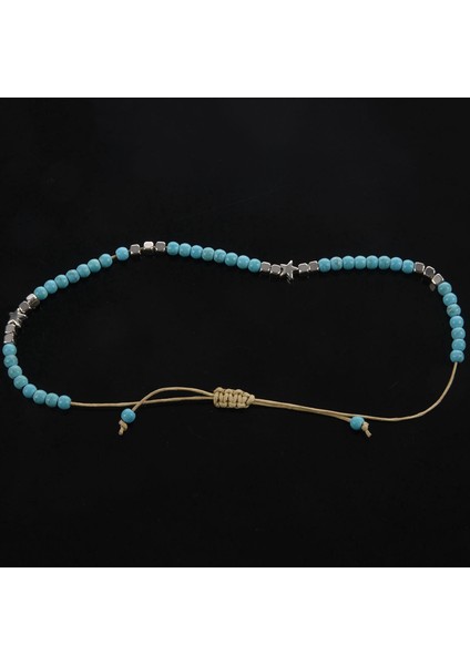 Bohemian Taş Halhal Kadınlar Için Vintage Dokuma Halat Kolye Bilezik Bacak Halhal Plaj Ayak Bileği Takı Yeni Hediye (Yurt Dışından) fiyatları