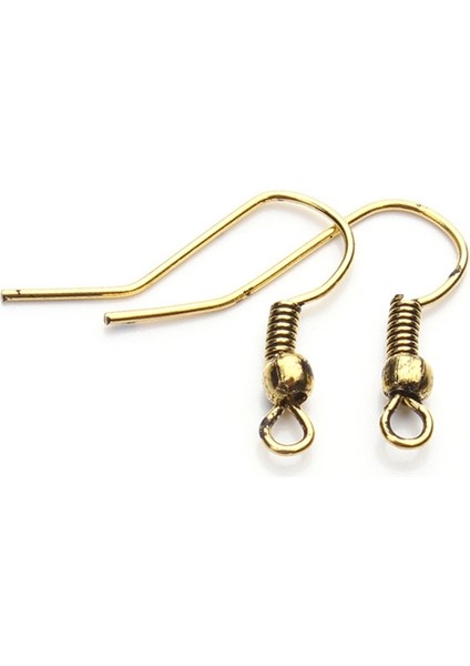 200 Adet Metal Küpe Kancası, Takı Yapımı Için Kullanılan, Dıy Küpe, El Yapımı Aksesuarlar Koyu Altın (Yurt Dışından)