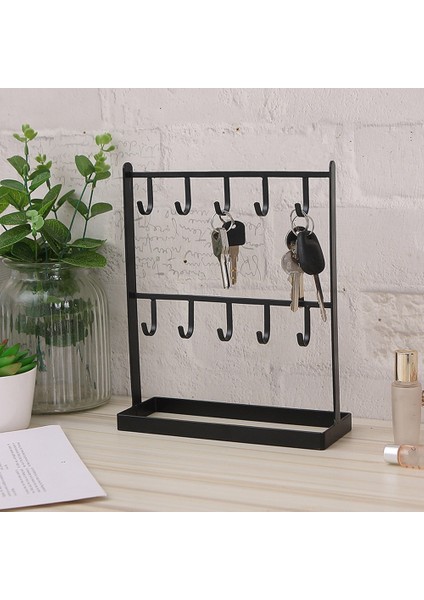 Masa Üstü Demir Takı Küpe Askı Kolye Yüzük Raf Ekran Sundurma Anahtarlık Beyaz (Yurt Dışından) fiyatları