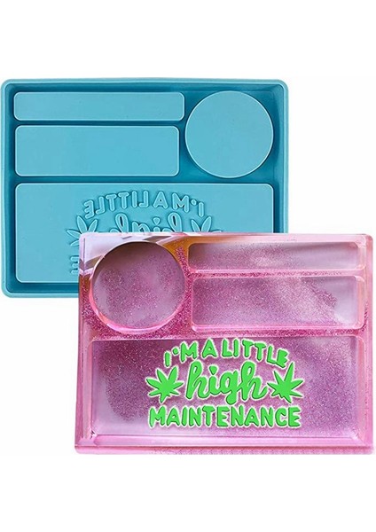 Dıy El Sanatları Saklama Kabı Epoksi Reçine Kalıp Harfler Makyaj Tepsisi Silikon Kalıp (Yurt Dışından) fırsatları