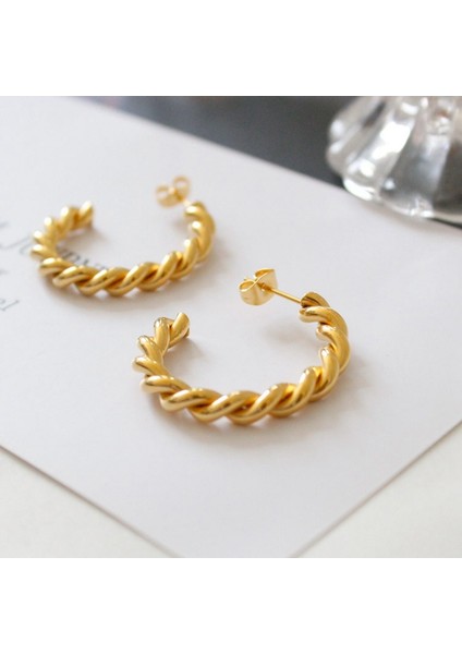 Küpe Düğme Deseni Daire Çiçek Büyük Halka Bükülmüş Halat Çember Kızlar Bayanlar (Yurt Dışından) fiyatları