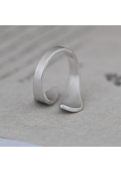 S925 Gümüş Retro Moda Dağ Ağacı Desen Yüzük Kadın Açık Ayarlanabilir (Yurt Dışından) fırsatları