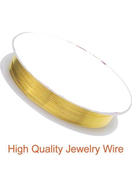Sarf Malzemeleri ve El Sanatları Yapmak Için 6 Paket Takı Boncuk Teli (24 Ayar) (Yurt Dışından) fırsatları
