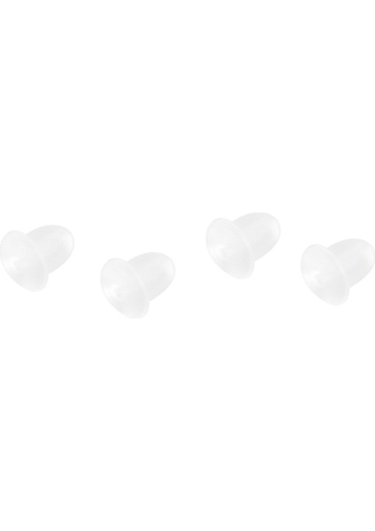 100 Adet Yarı Saydam Kauçuk Küpe Stoper Arkaları Beyaz 4MMX6MM (Yurt Dışından) fiyatları