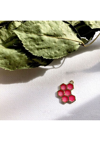 Takı Yapımı ve Işçiliği Için Emaye Charm Petek Moda Küpe Kolye Kırmızı (Yurt Dışından) fiyatları