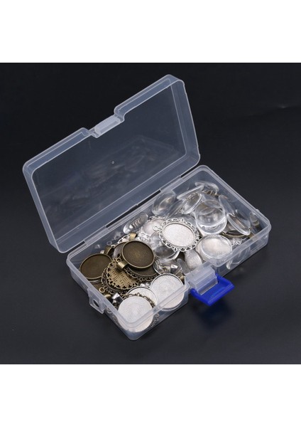 64 Parça Kolye Seti, 16 Adet Oval Tepsiler ve 16 Adet Yuvarlak Çerçeveler ile 32 Adet Cam Cabochon Temizle Kubbe Fayans Işçiliği Diy Takı Yapımı (Yurt Dışından) fırsatları
