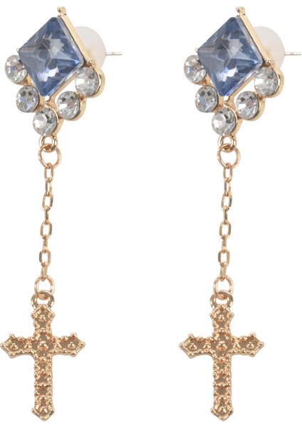 Moda Kristal Metal Kolye Küpe Bayanlar Zarif Rhinestones (Yurt Dışından)