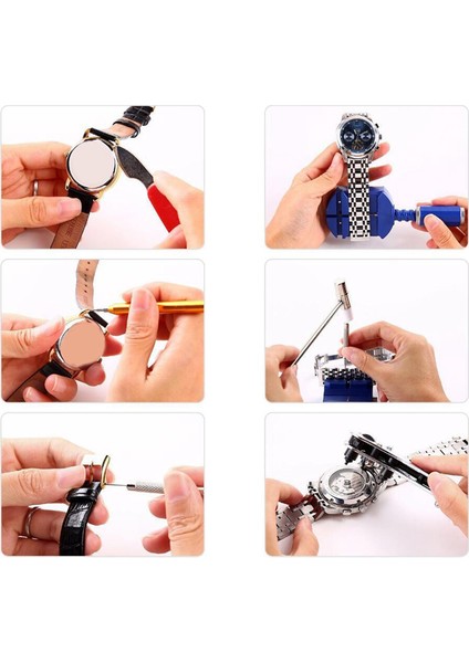 29 Adet Kutu Saat Onarım Alet Setleri Pil Değiştirme Kayışı Yeniden Boyutlandırma Saat Yapımcısı Ev Temizleme- (Yurt Dışından) fiyatları