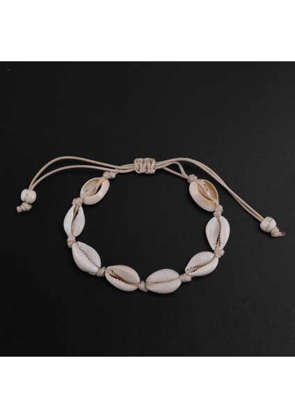 Halhal Kadınlar Için Kabuk Ayak Takısı Yaz Plaj Bilezik Ayak Bileği Bacak Kayışı Bohemian Aksesuarları Beyaz (Yurt Dışından) fiyatları