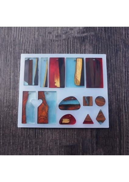 2 Paket Takı Döküm Kalıpları Silikon Kolye Kalıp Asılı Delik Yapımı Diy Craft Araçları - 13 Şekiller (Yurt Dışından) fırsatları