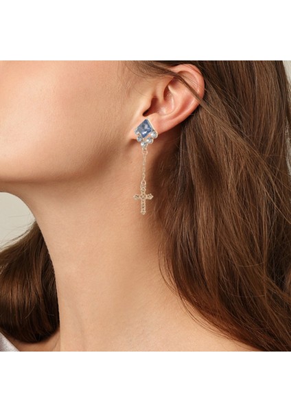 Moda Kristal Metal Kolye Küpe Bayanlar Zarif Rhinestones (Yurt Dışından) modelleri