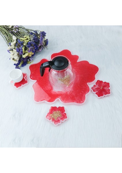 Kiraz Çiçekleri Çiçek Silikon Kalıp Dıy Coaster Komposto Tepsi Epoksi Kristal Reçine Sanat El Sanatları Döküm (Yurt Dışından) fırsatları