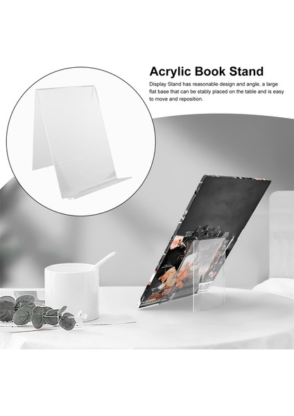 10 Adet Akrilik Kitap Standı, Şeffaf Ekran Standı, Resimleri Görüntülemek Için Şeffaf Tutucu, Takı, Saat Standı (Yurt Dışından)
