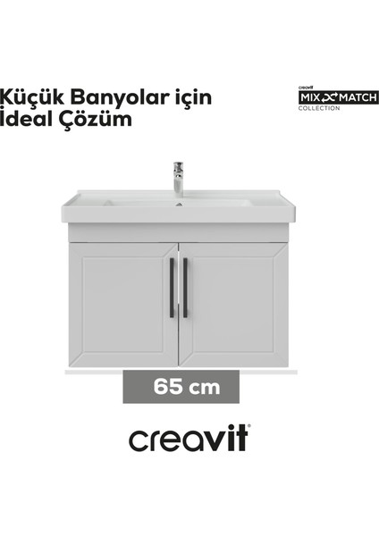 D20 65 cm Kapaklı Lavabo Dolabı Beyaz Lake fırsatları