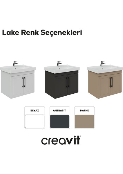 D20 65 cm Kapaklı Lavabo Dolabı Beyaz Lake indirimleri