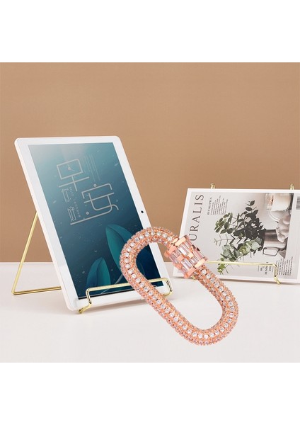 Takı Lüks Rhinestone Spiral Klipsler Kolye Aksesuarları Kolye Bilezik Gül Altın (Yurt Dışından) fiyatları