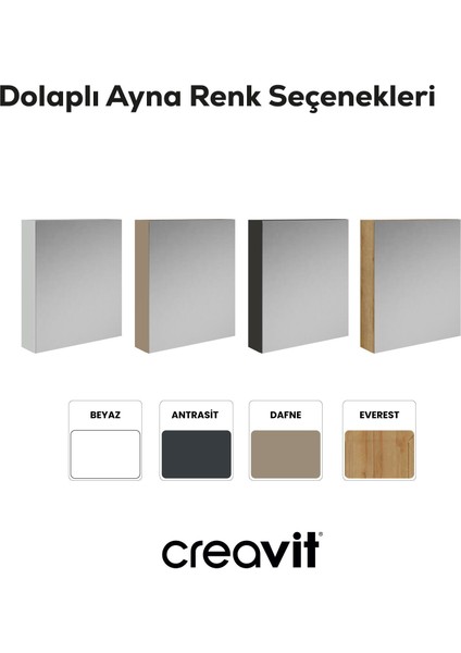 D20 60 cm Beyaz Aynalı Dolap Melamin Gövde fırsatları