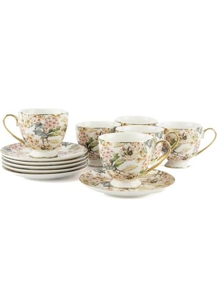 Floral Land 6'lı Çay Fincanı Seti 200cc